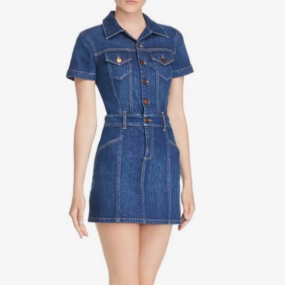 alice and olivia denim dress
